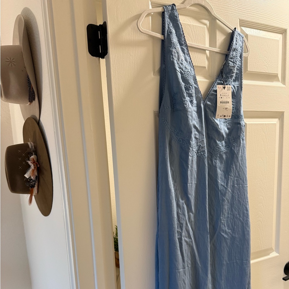 Zara Blue Midi Dress